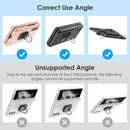 Galaxy Z Fold 4 Case Hinge Protection & Screen Protector Fiber Black