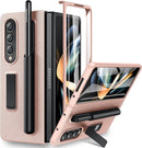 Galaxy Z Fold 4 Case, Samsung Z Fold 4 Case Screen Protector & S Pen Carbon Fiber Black