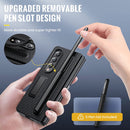 Galaxy Z Fold 4 Case, Samsung Z Fold 4 Case Screen Protector & S Pen Carbon Fiber Black