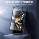 Galaxy Z Fold 4 Case, Samsung Z Fold 4 Case Screen Protector & S Pen Carbon Fiber Black