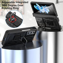 Galaxy Z Fold 5 Heavy Duty Shockproof Ring Magnetic Kickstand Case