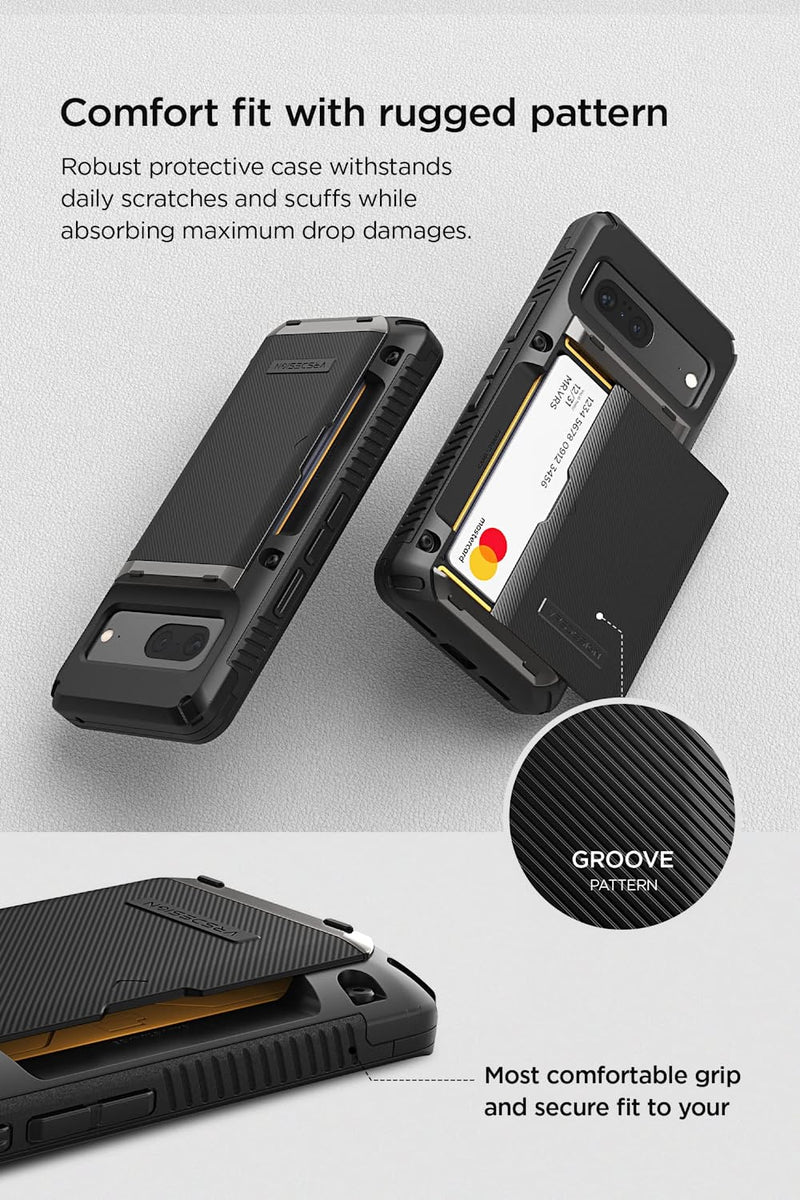 Glide Pro for Pixel 7, Sturdy Semi Auto Wallet Case Compatible Pixel 7 Case - Gorilla Cases