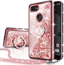 Google Pixel 3 XL Liquid Glitter Bling Sparkle Case with Kickstand