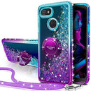 Google Pixel 3 XL Liquid Glitter Bling Sparkle Case with Kickstand