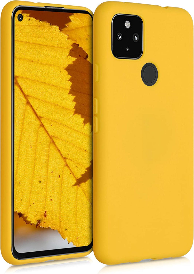 Google Pixel 4a 5G - Case Soft Slim Smooth Flexible Protective Phone Cover - Honey Yellow - Gorilla Cases