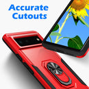 Google Pixel 6  Ring, Car Mount, Heavy Full Protective Phone Case