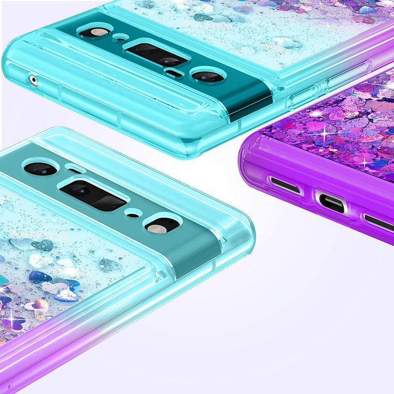 Google Pixel 6 Pro Glitter Quicksand Liquid Bling Girls TPU Case - Gorilla Cases