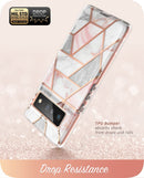 Google Pixel 6 Pro Marble Case | Stylish Protective Case with Built - in Screen Protector