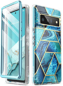 Google Pixel 6 Pro Marble Case | Stylish Protective Case with Built - in Screen Protector