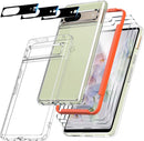 Google Pixel 7 Case Clear 3 Pack Tempered Glass Screen Protector Accessories Phone Cases Cover