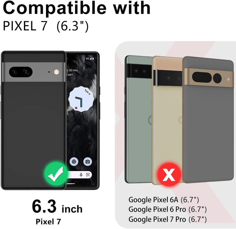 Google Pixel 7 Case, Heavy Duty Shockproof Hybrid Soft Drop Protection Purple Marble - Gorilla Cases
