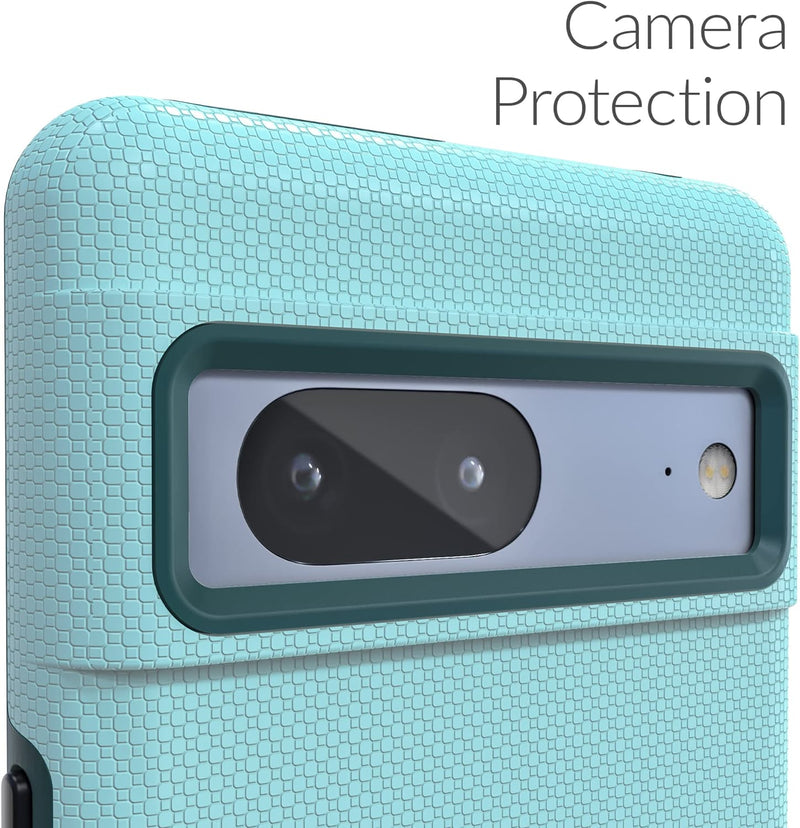 Google Pixel 7 Case, Shockproof Protection Dual Layer Case - Aqua - Gorilla Cases