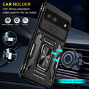 Google Pixel 7 Case Slide Camera Cover Screen Protector Protective Cover - Black