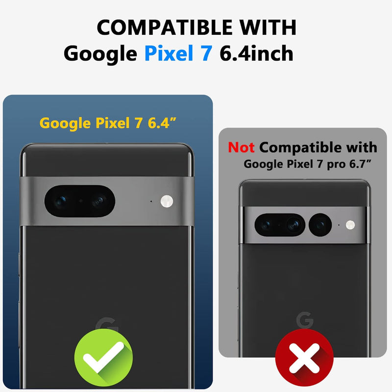 Google Pixel 7 Dual Layer Military Grade Case Heavy Duty Full Body Pixel 7 Cover Black - Gorilla Cases