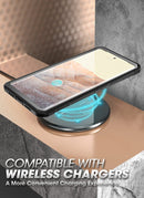 Google Pixel 7, Full - Body Rugged Belt - Clip & Kickstand Case Built - in Screen Protector Black