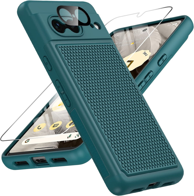 Google Pixel-7 Phone Case Dual Layer Heavy Duty Protection - Matte Black - Gorilla Cases