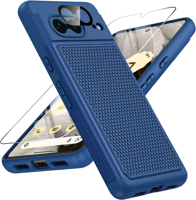 Google Pixel-7 Phone Case Dual Layer Heavy Duty Protection - Matte Black - Gorilla Cases