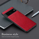 Google Pixel 7 Pro 5G Case, Premium Leather Soft Cover (6.7") Red