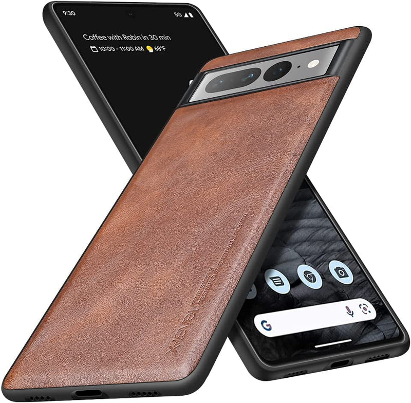 Google Pixel 7 Pro Case 5G Ultra-Thin Slim Premium Elegant Soft Protective Cases Phone Cover (Brown) - Gorilla Cases