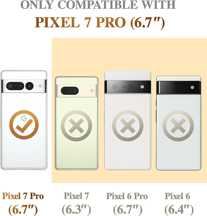 Google Pixel 7 Pro Case 6.7'', Soft Durable Slim TPU Thin Shockproof Protective Phone Case