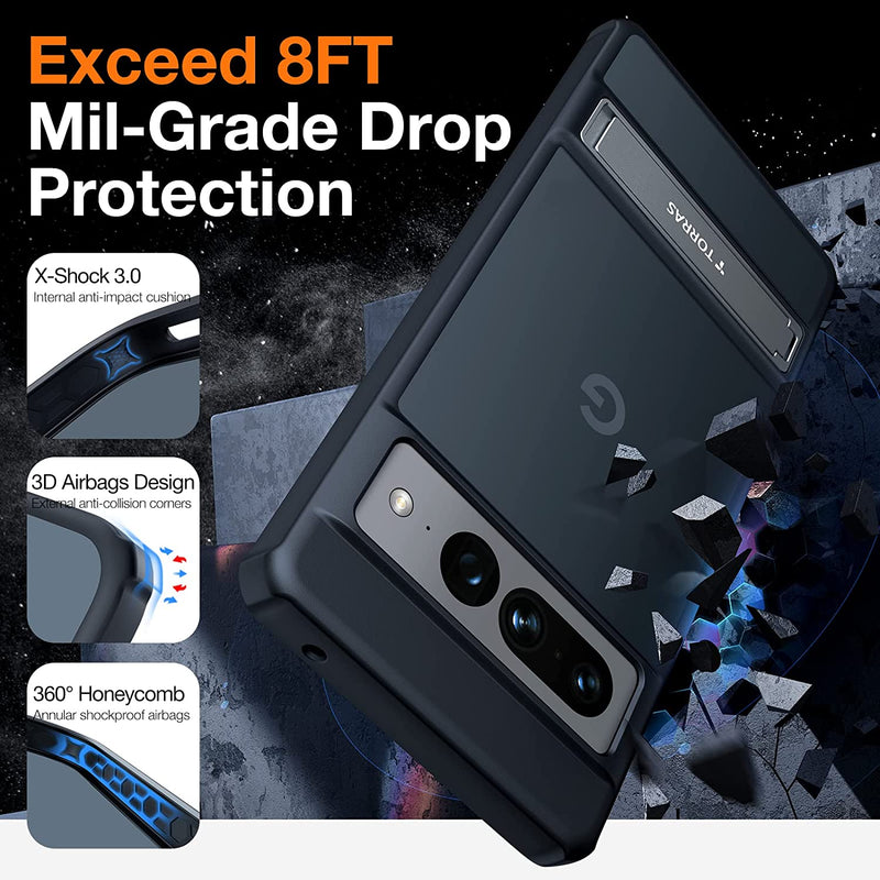 Google Pixel 7 Pro Case 6.7'' Translucent Matte Protective Phone Cases Black - Gorilla Cases