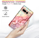 Google Pixel 7 Pro Marble Case | 3 in 1 Heavy Duty Cover