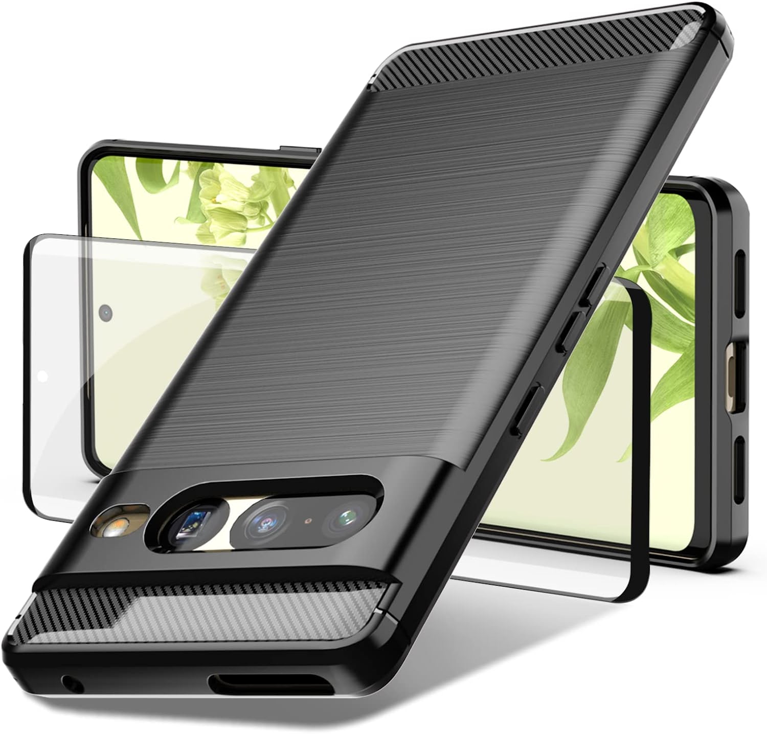 pixel 7 pro case with built in screen protector