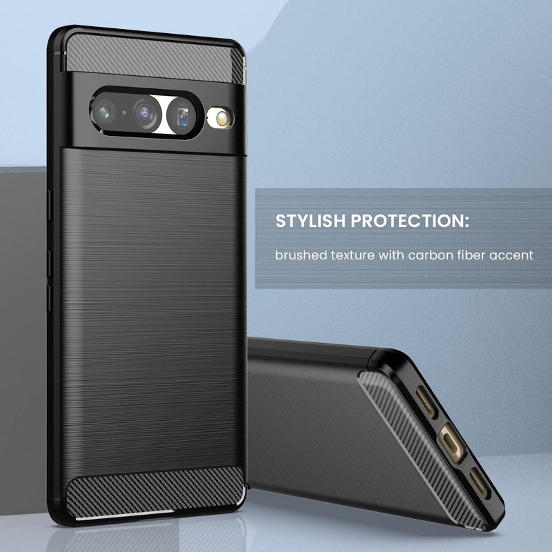 Google Pixel 7 Pro Case, Pixel 7 Pro Case Glass Screen Protector, LS-Black - Gorilla Cases