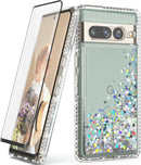 Google Pixel 7 Pro Quickstand Glitter Case