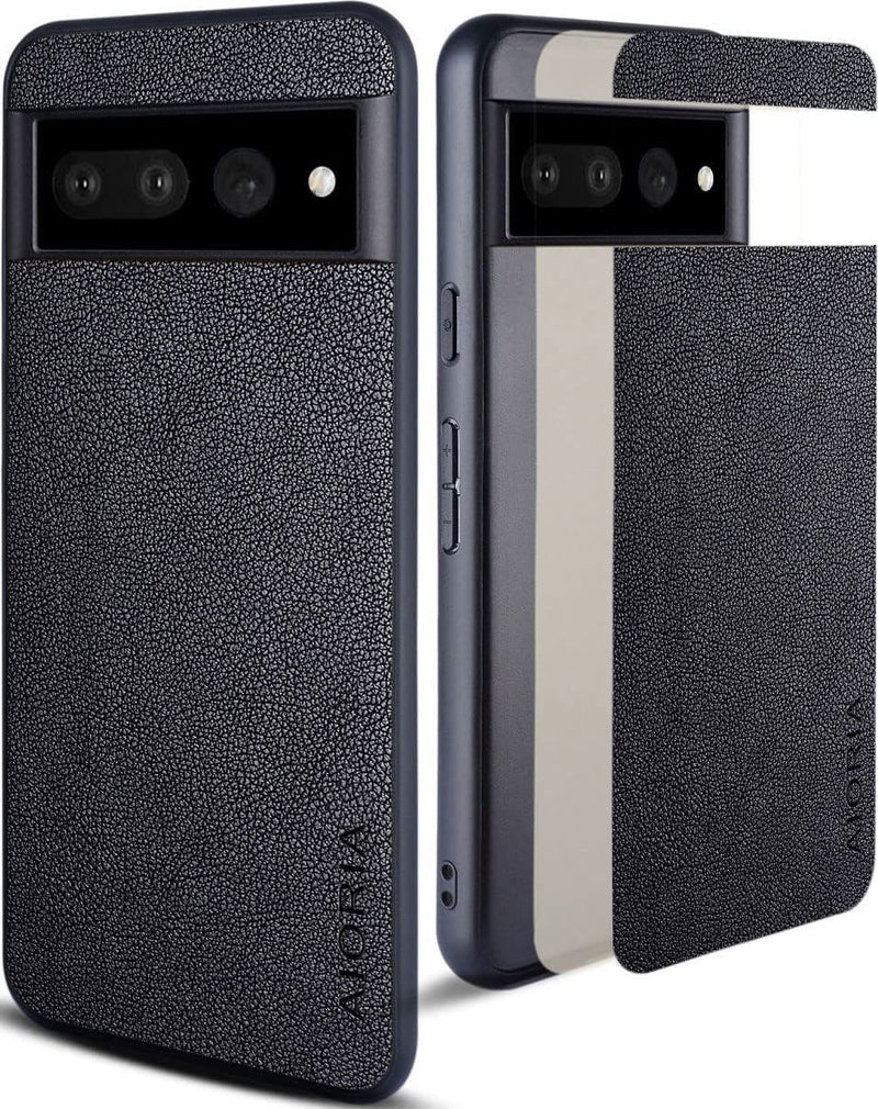 Google Pixel 7 Pro Case, Premium Leather Phone Cover Retro Design Full Protective Case Orange - Gorilla Cases
