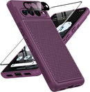 Google Pixel 7 - Pro Case Rugged Dual Layer Protective Phone Cases (Matte Black)