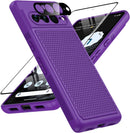 Google Pixel 7 - Pro Case Rugged Dual Layer Protective Phone Cases (Matte Black)