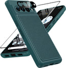 Google Pixel 7 - Pro Case Rugged Dual Layer Protective Phone Cases (Matte Black)