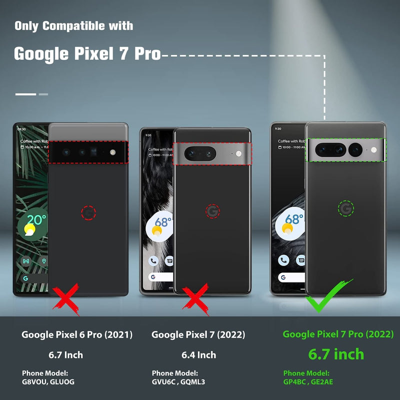 Google Pixel 7-Pro Case Rugged Dual Layer Protective Phone Cases (Matte Black) - Gorilla Cases