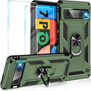 Google Pixel 7 Pro Case Screen Protector, Military Grade Protective Phone Case Green