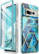 Google Pixel 7 Pro Full - Body Stylish Protective Marble Case
