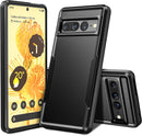 Google Pixel 7 Pro Dual Layer Anti - Drop Military Grade Case Cover Black