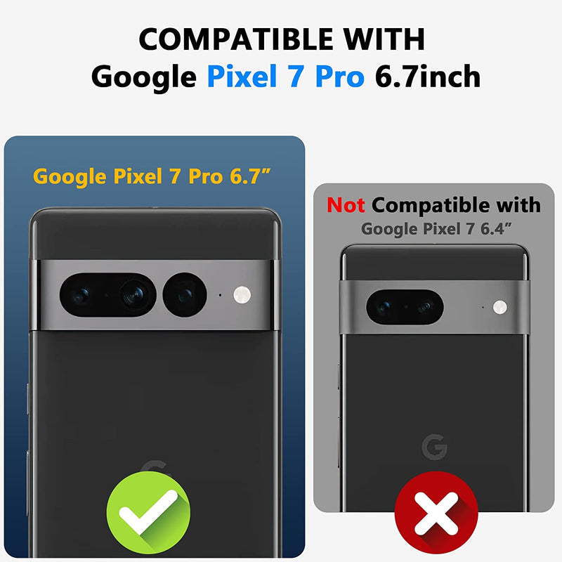 Google Pixel 7 Pro Dual Layer Anti-Drop Military Grade Case Cover Black - Gorilla Cases