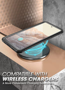 Google Pixel 7 Pro Full - Body Rugged Belt - Clip & Kickstand Case Screen Protector Black