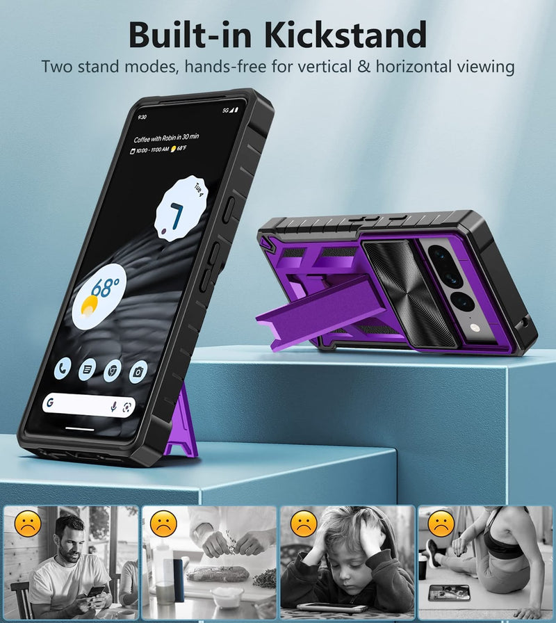 Google Pixel 7-Pro Phone Case: Drop Proof Protection Cover Bumper Case - Purple - Gorilla Cases