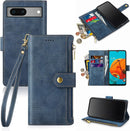 Google Pixel 7 Wallet Case Card Holder Kickstand Function Men Women Red