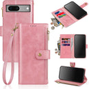 Google Pixel 7 Wallet Case Card Holder Kickstand Function Men Women Red