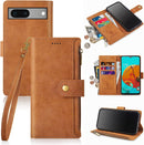 Google Pixel 7 Wallet Case Card Holder Kickstand Function Men Women Red