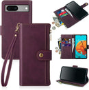 Google Pixel 7 Wallet Case Card Holder Kickstand Function Men Women Red