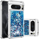 Google Pixel 8 Pro Case Glitter Liquid Cute Clear Phone Case
