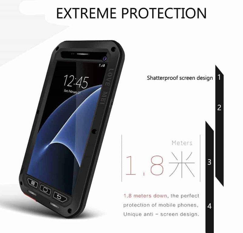 Gorilla Case Galaxy S7 Edge (Black) Aluminum Metal S7 Edge Case - Gorilla Cases