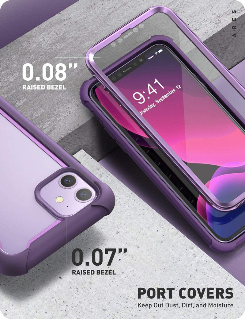 iPhone 11 6.1 inch , Dual Layer Rugged Case Built-in Screen Protector (Purple) - Gorilla Cases