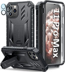 iPhone 11 Pro - Max Case Rugged Shockproof Protective Case Proof Protection Black