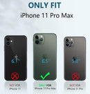 iPhone 11 Pro - Max Case Rugged Shockproof Protective Case Proof Protection Black