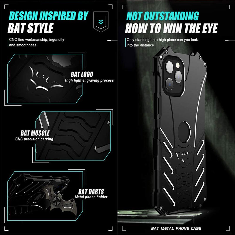 iPhone 12 Pro Max Batman Case | iPhone 12 Pro Max Aluminum Shockproof Case - GorillaCaseStore